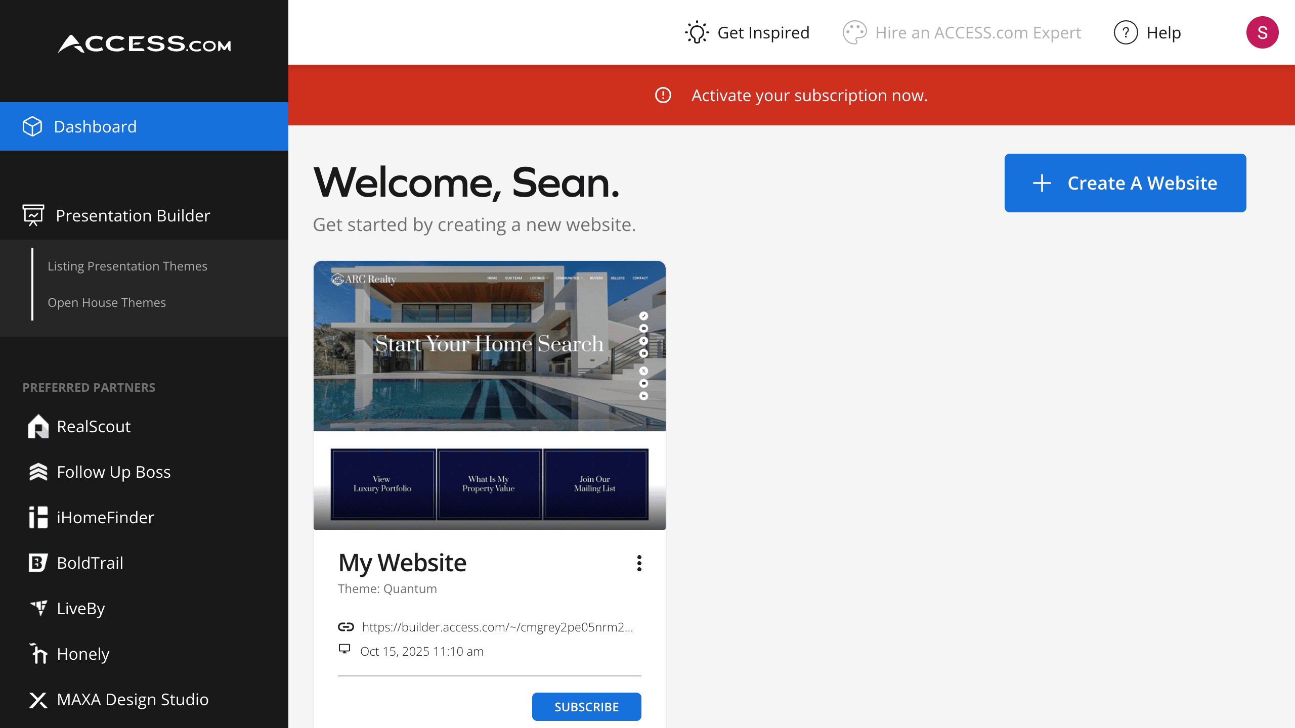Access Website Builder